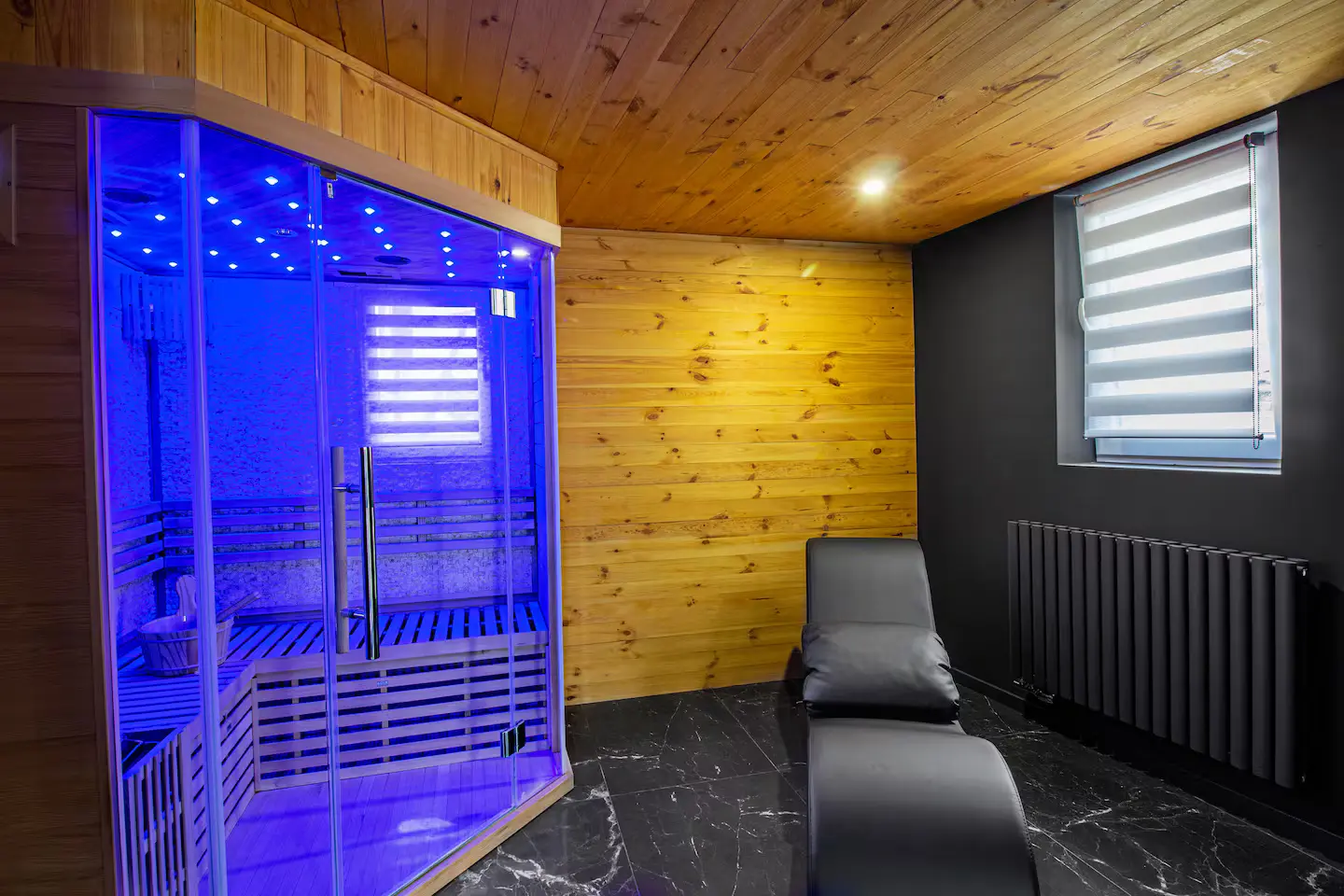 Sauna privatif love room Metz — Boréale Loft